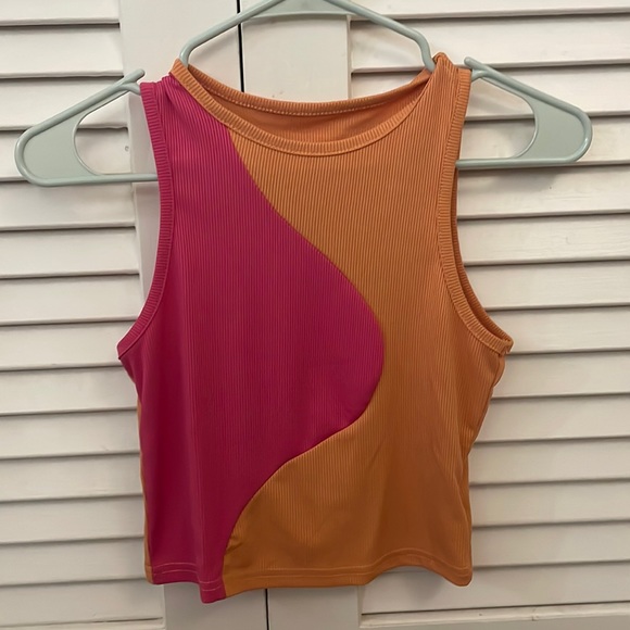 SHEIN Tops - shein, pink and orange, small
